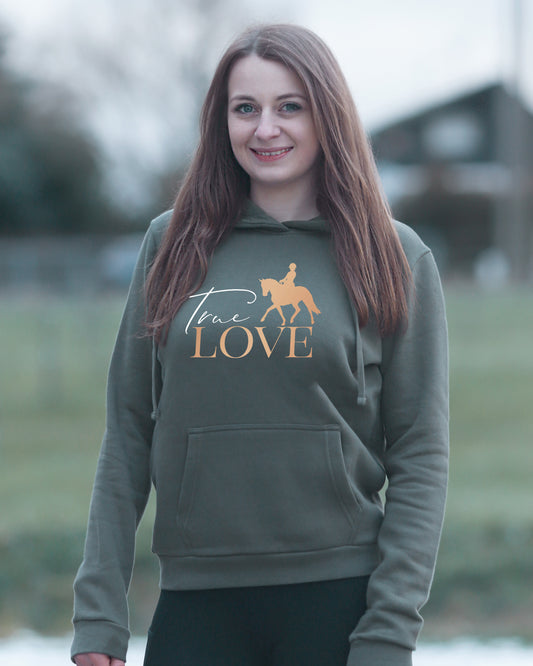 Damen-Hoodie "True Love - Dressur"